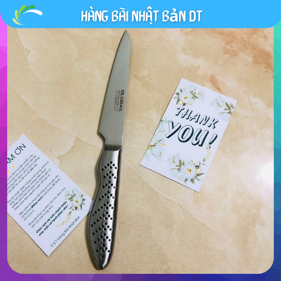 BÁO GIÁ Dao Làm Bếp Nhật Bãi | Shopee Lazada Sendo Tiki mới nhất 20 Dao nhật bản gọt hoa quả Global-36 hàng bãi nhật - làm bằng thép không gỉ Cromova 18 - dao gọt ( 190mm)