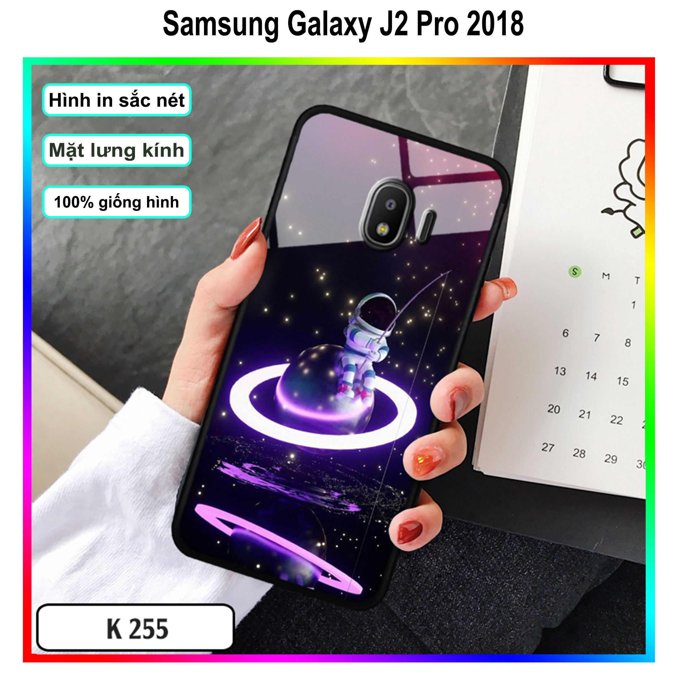 Ốp lưng phi hành gia Sam Sung Galaxy J2 Pro- 2018
