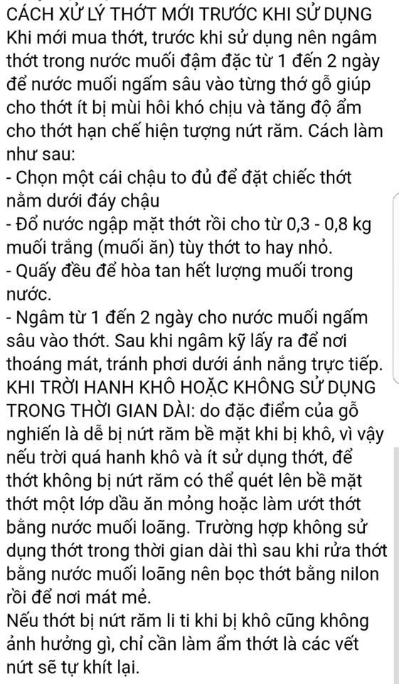 Thớt Nghiến Đá SIêu Bền DK 25cm-Sơn La