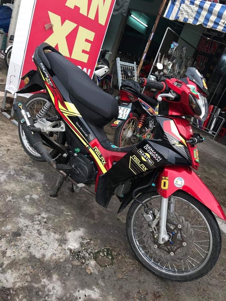 Tem rời wave blade 110 chữ R relax đỏ vàng đen