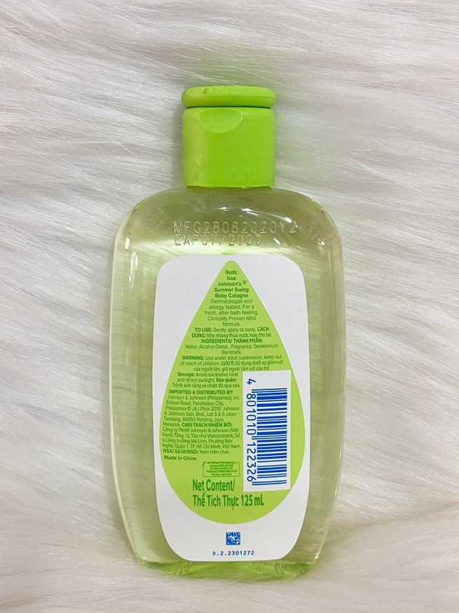 [HCM]NƯỚC HOA JOHNSONS BABY 125ML