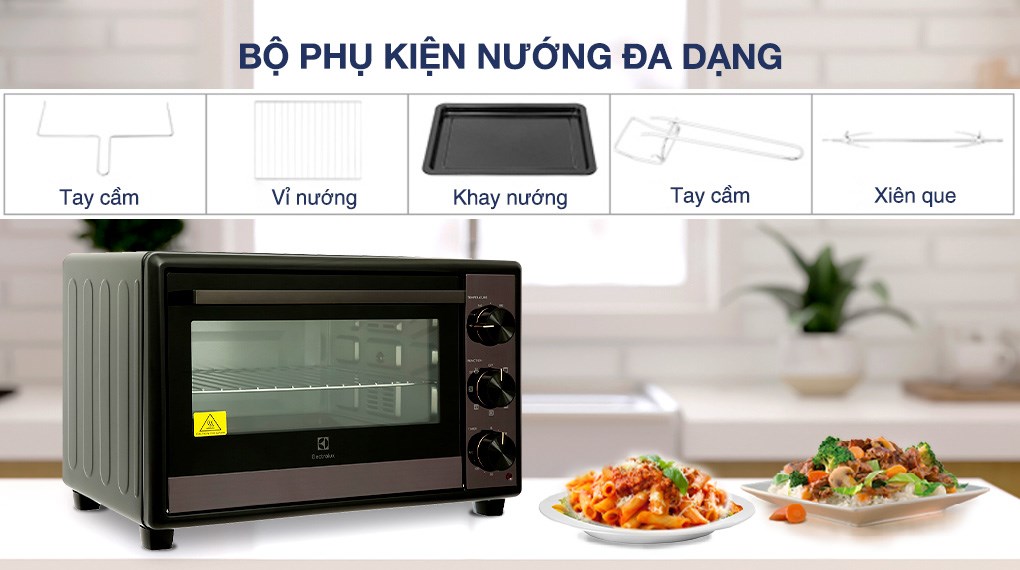 Lò nướng Electrolux EOT3218XG 32 lít (Giá áp dụng giao tại HN, HCM& các tỉnh liên hệ shop)
