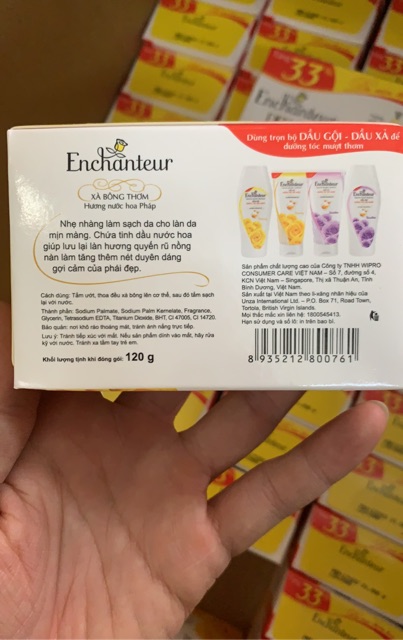 Xà Phòng Tắm Enchantuer 90g