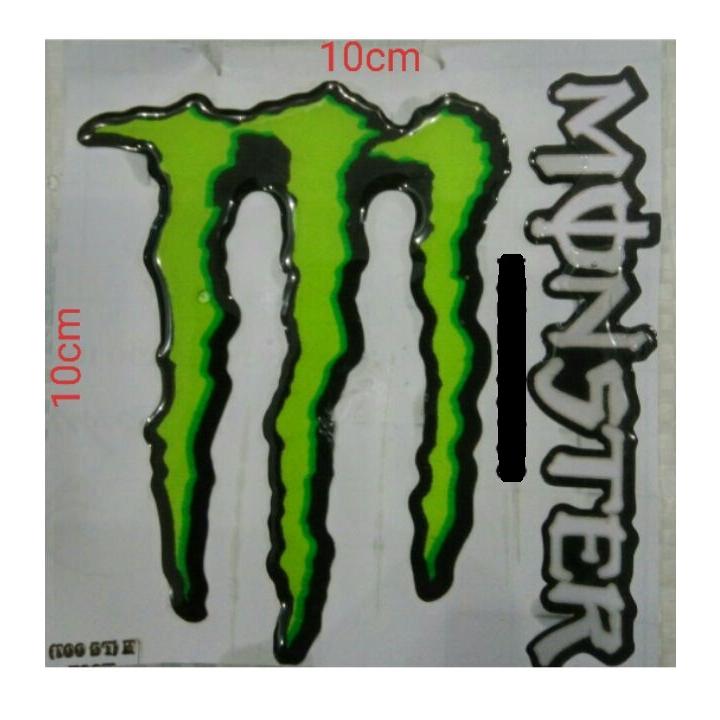 logo Tem Nổi Monster