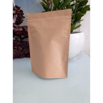 [HCM]100gr Túi zipper giấy kraft không cửa sổ (túi zip giấy đáy đứng không cửa sổ)