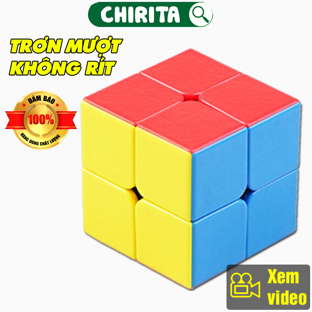 Rubik 2x2 Không Viền Tốc Độ Xoay Mượt - Đồ Chơi Rubik Magic Cube 2x2x2 Biến Thể - Giúp Phát Triển Trí Não