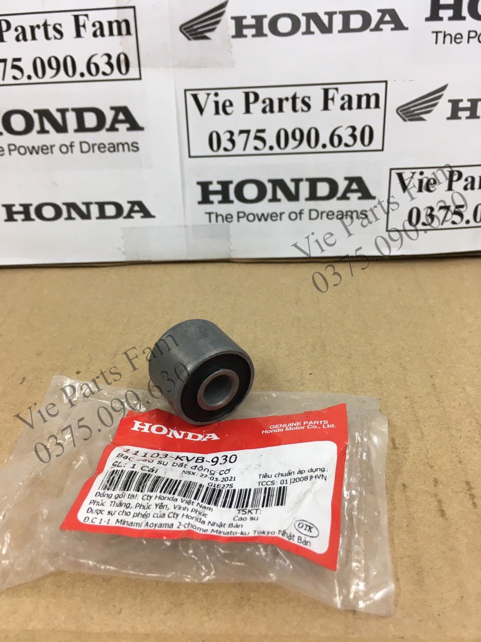 Cao su treo máy/ cao su chân máy xe ga Honda AB 110/ AB 125/ Vision/ Lead/ SH Việt 125 - 150/ SH Mode/ Click 110 (giá 1 cái), hàng din Honda mới 100%