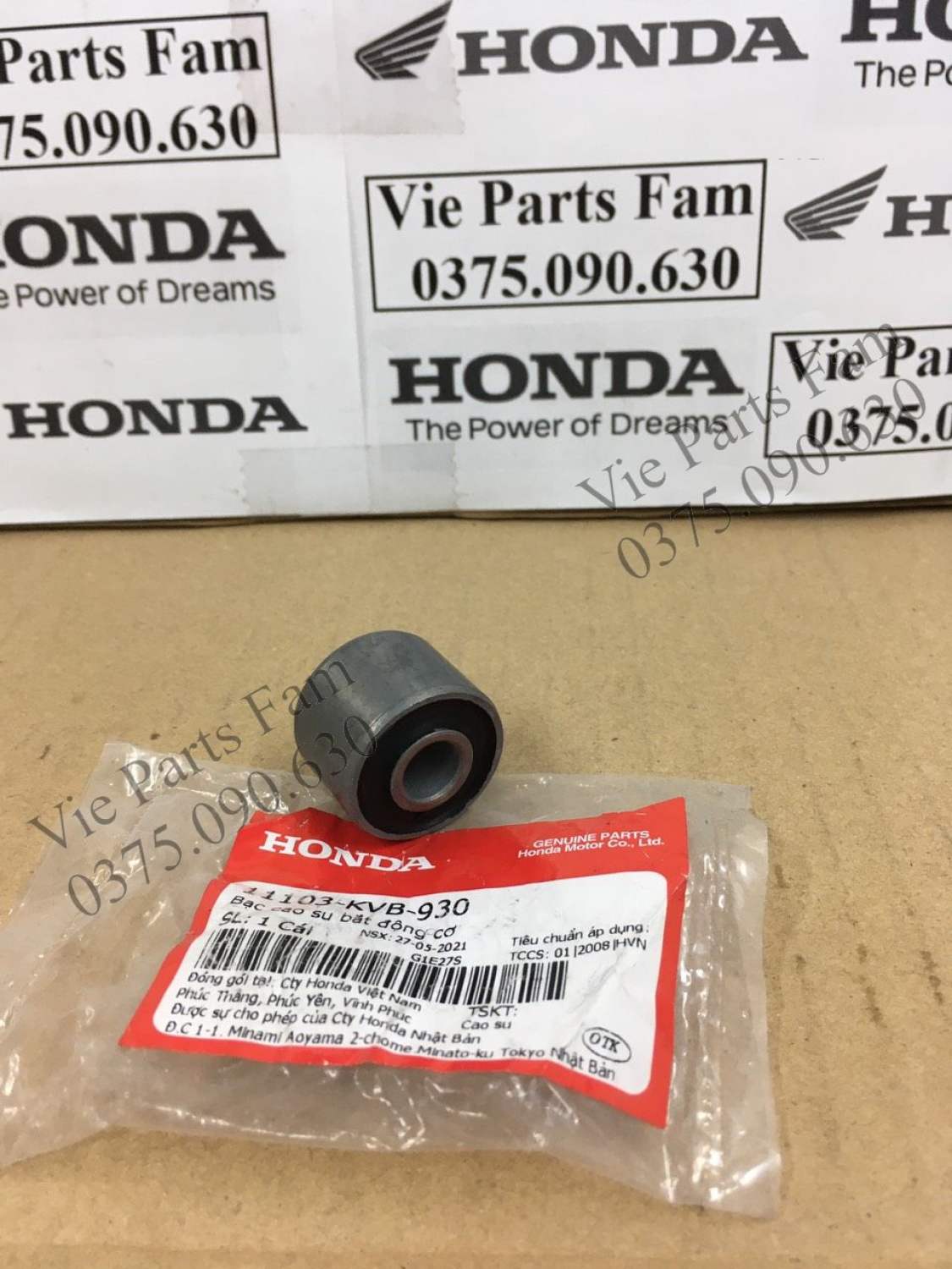 Cao su treo máy/ cao su chân máy xe ga Honda AB 110/ AB 125/ Vision/ Lead/ SH Việt 125 - 150/ SH Mode/ Click 110 (giá 1 cái), hàng din Honda mới 100%