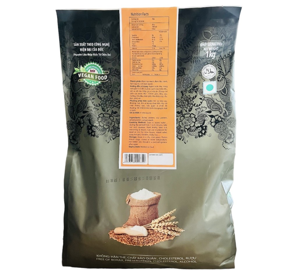 Sườn chay Amla vàng lát lớn gói (1kg)