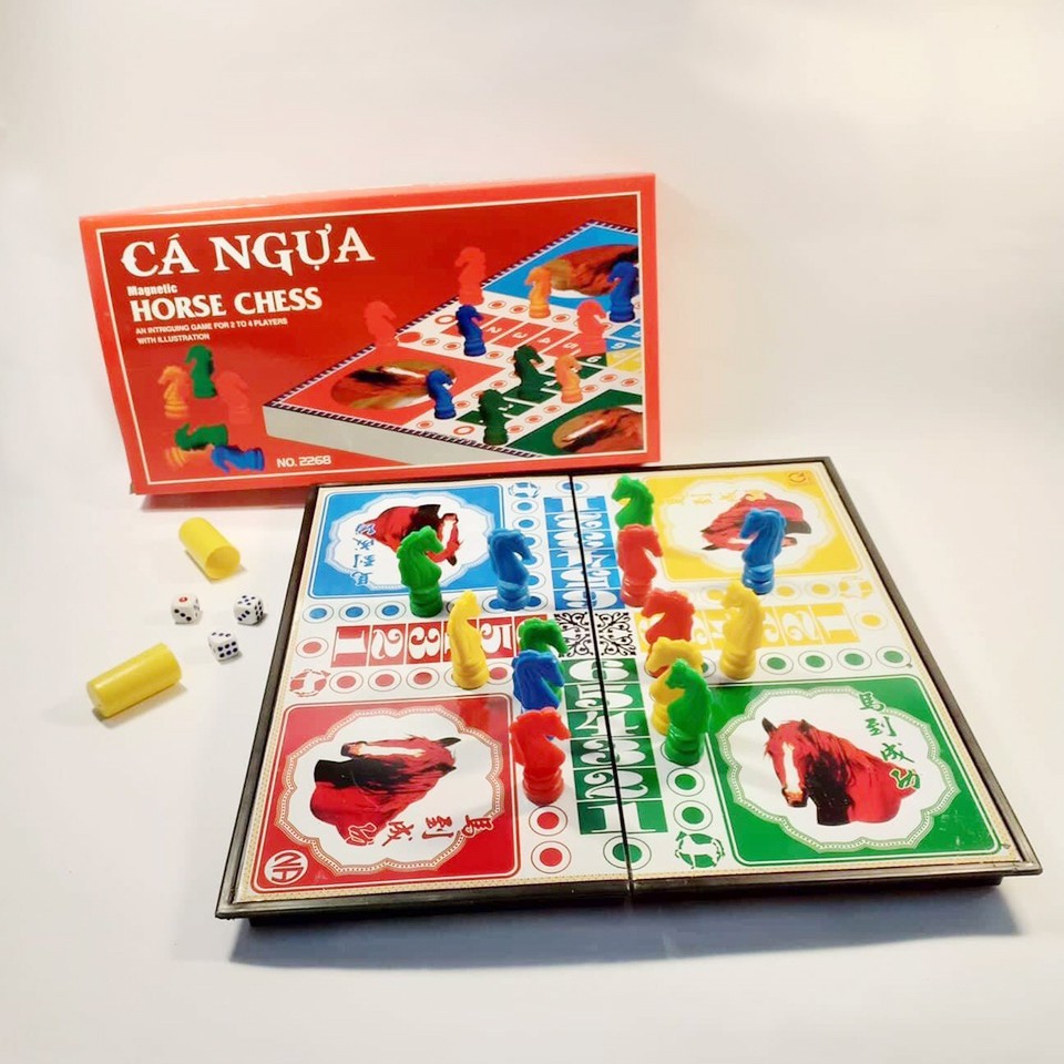Cờ cá ngựa nam châm hộp đỏ