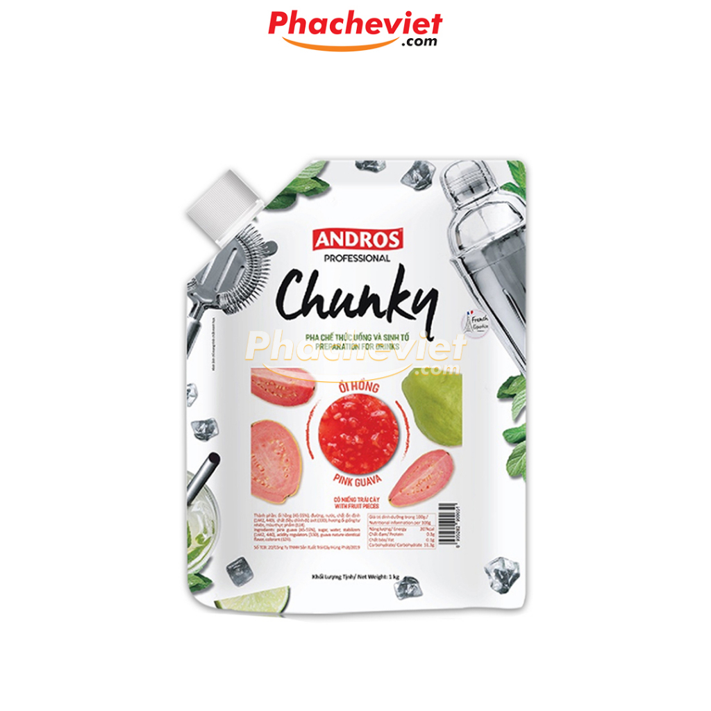 Mứt trái cây Chunky Andros túi 1kg