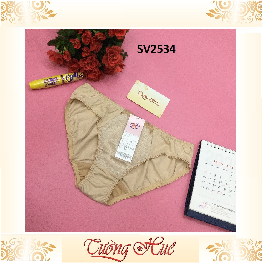 Quần lót nữ BonBon SV2534 họa tiết lạ phối ren.