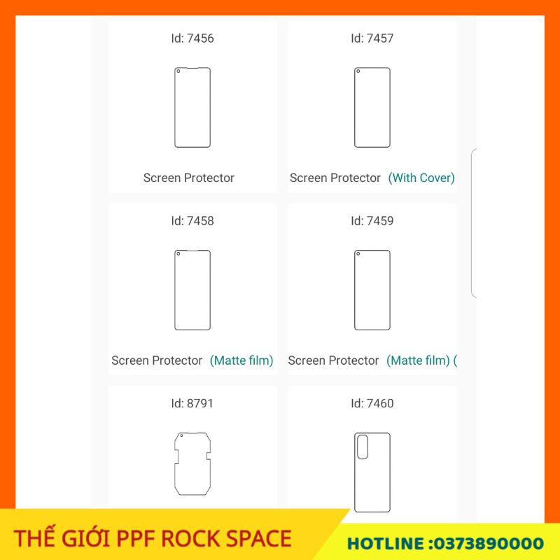 Dán màn hình PPF Oppo Reno4 Pro ( Có Mặt trước, Mặt Sau, Full bộ theo lựa chọn) Rock Space