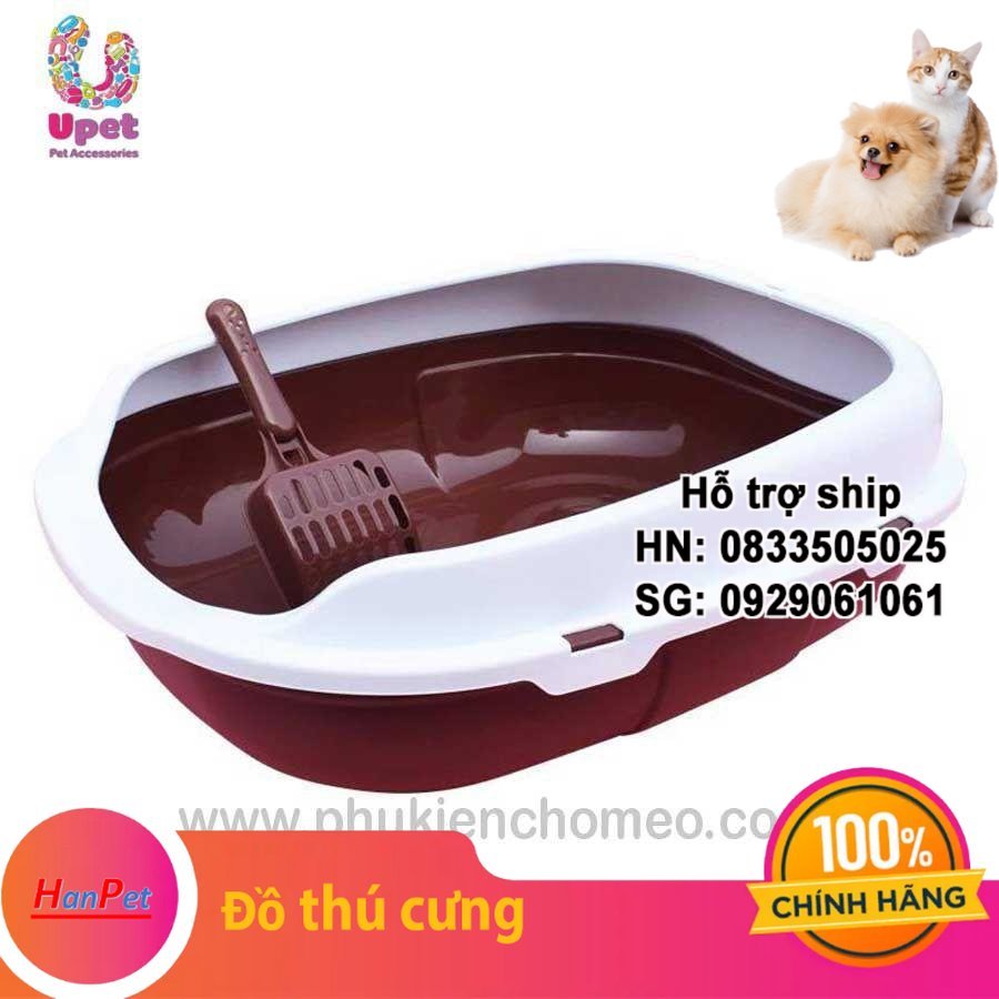 Hanpet - sp1411 - khay vệ sinh ovan nhỏ 3716 khay vệ sinh mèo- hp10920tc