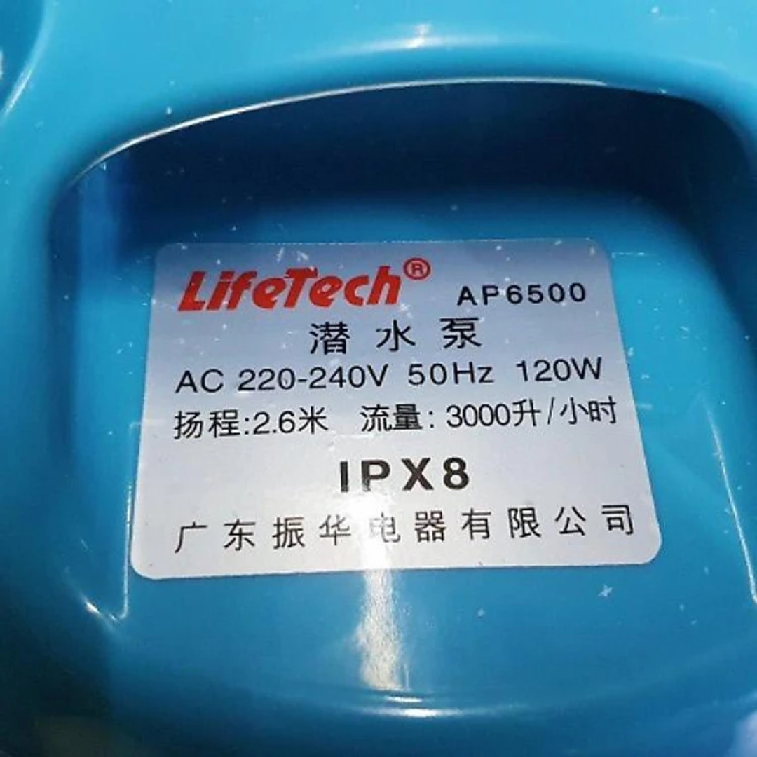 Máy Bơm Hút Đáy LifeTech AP6500 120w Dạng Đứng Công Suất Lớn Dành Cho Hồ Cá Cảnh