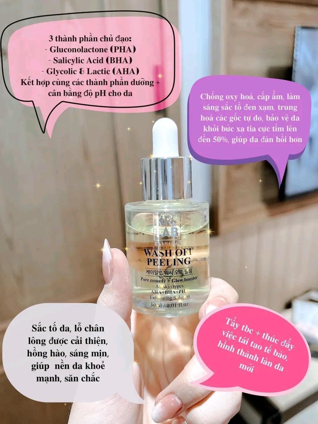 Tinh chất Peel da pha lê căng bóng Hàn Quốc KR.LAB+ 30ml