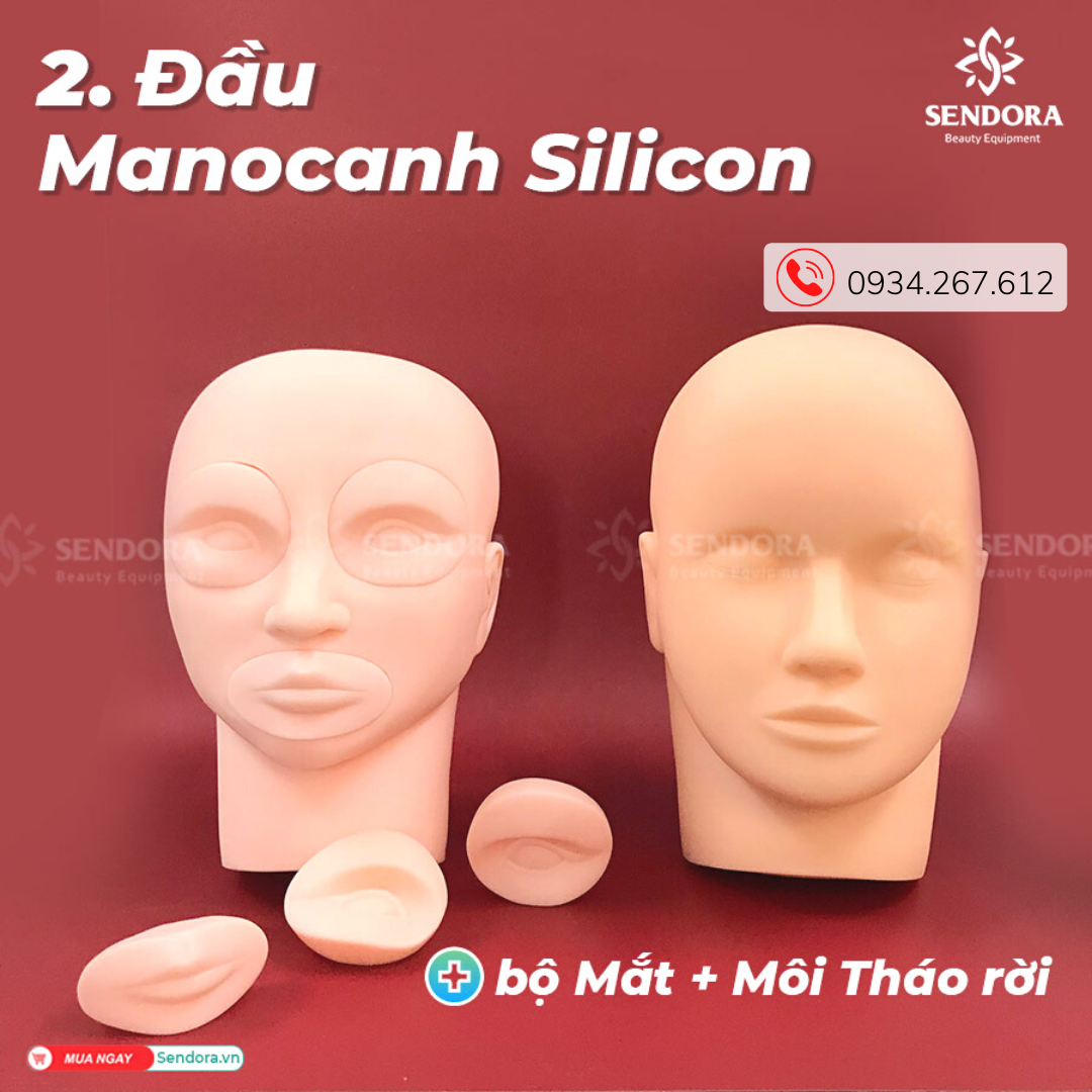 [HCM]Da giả 3D tập phun xăm - Hình khuôn mặt