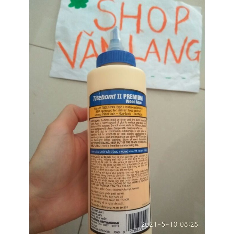 Keo dán Gỗ Titebond chính hãng 473ml