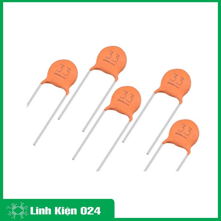 Gói 100 tụ gốm đỏ 50V nhiều giá trị