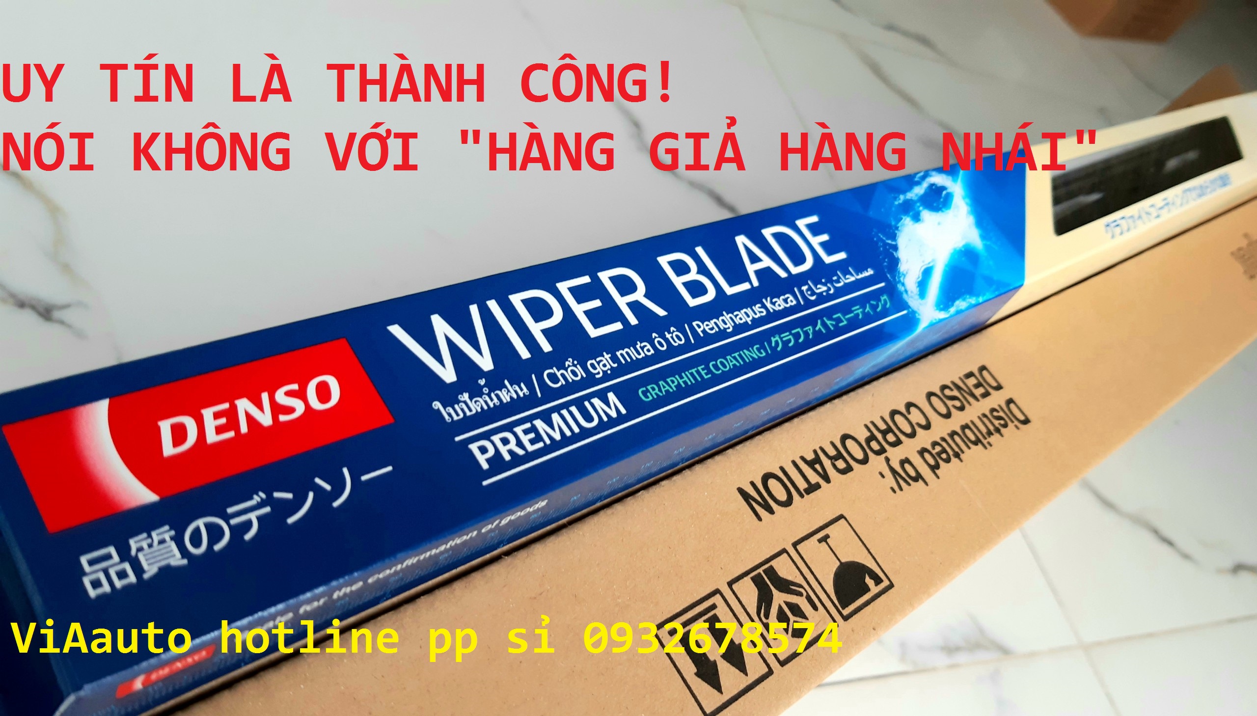 Gạt mưa ô tô CHÍNH HÃNG Denso made in malaysia siêu sạch đủ size CẦN GẠT SẮT