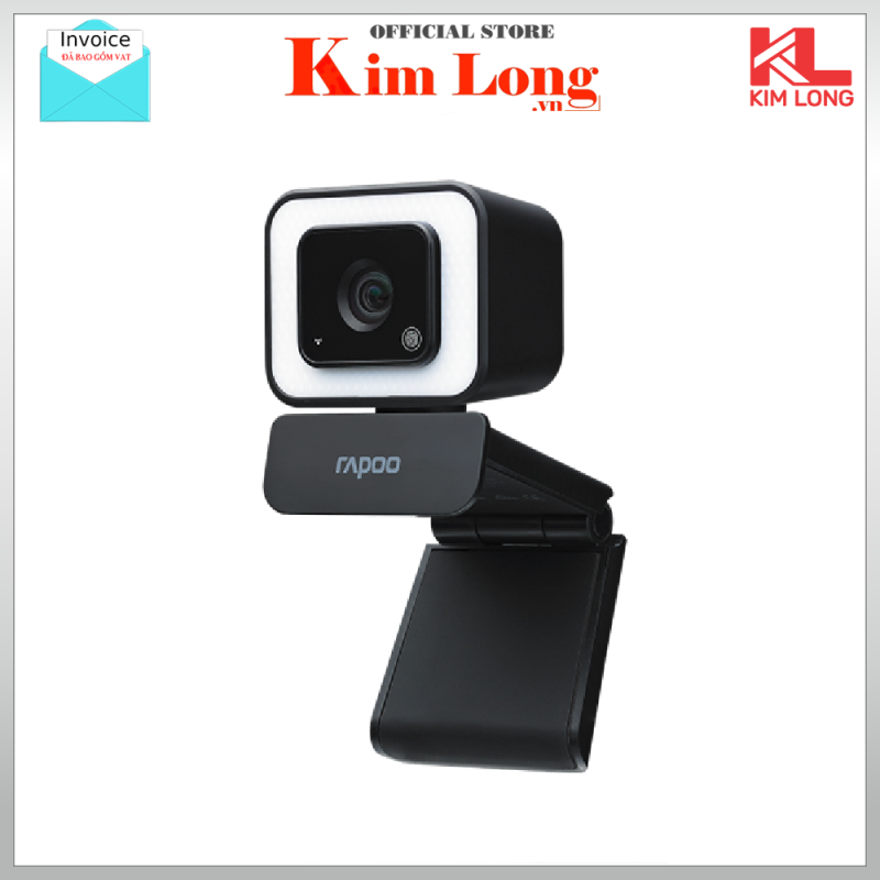 Webcam Rapoo C270L FullHD (1920 x 1080p), 105 độ, Led trợ sáng - Hàng chính hãng - Bảo hành 2 năm