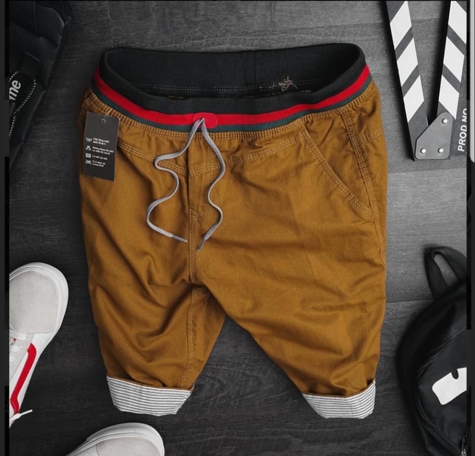quần short kaki lưng thun