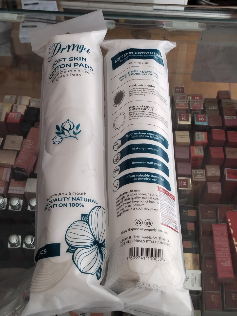 Bông Tẩy Trang Miju Cotton 150 miếng