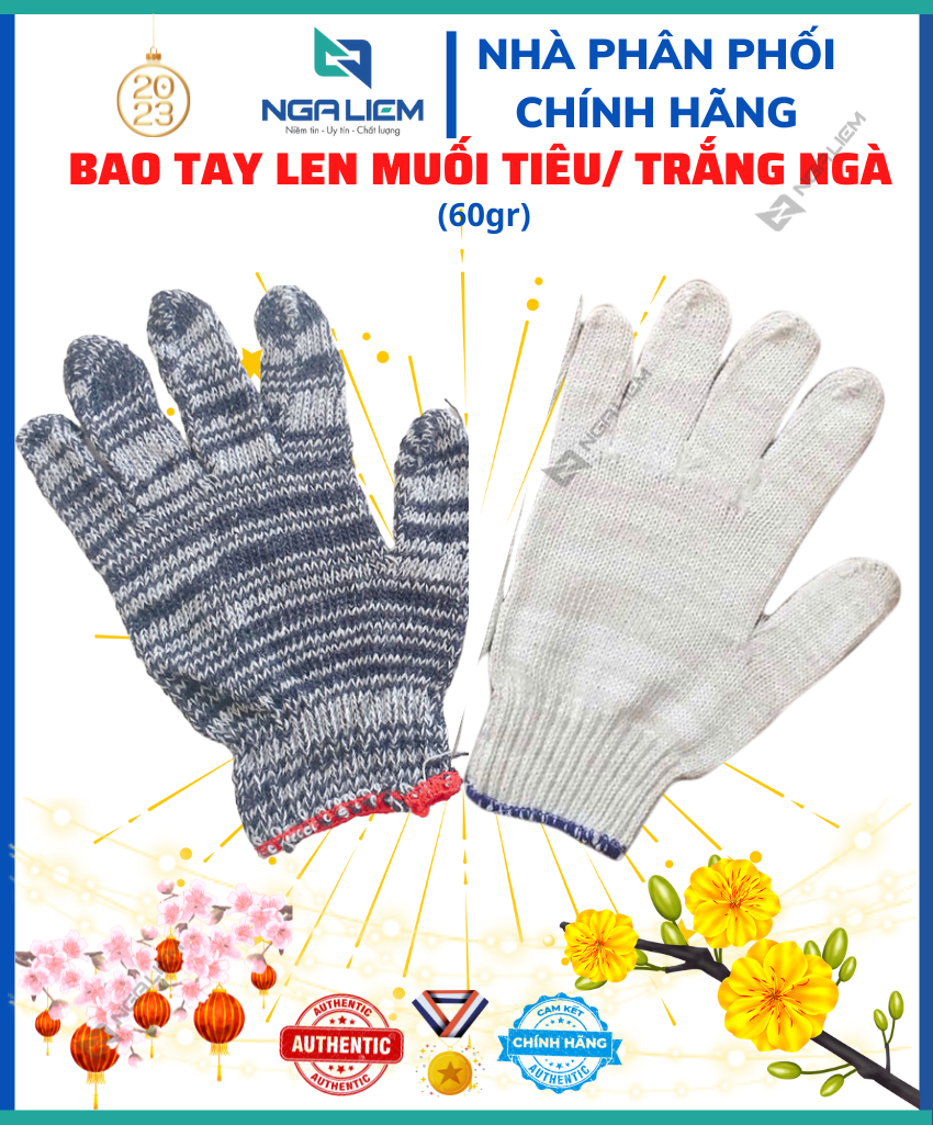Bao Tay Len Muối Tiêu/ Trắng Ngà (40gr; 50gr; 60gr; 70gr)