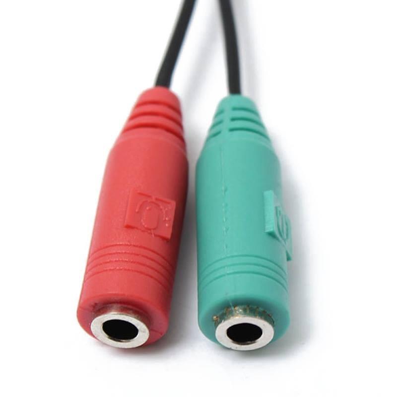 Dây chia mic và loa đỏ xanh - Cáp chia mic loa