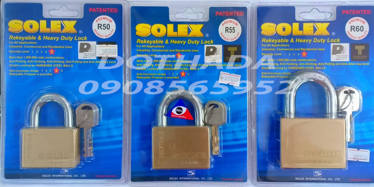 KHÓA CAO CẤP SOLEX THÁI LAN R50 - R60 - R70