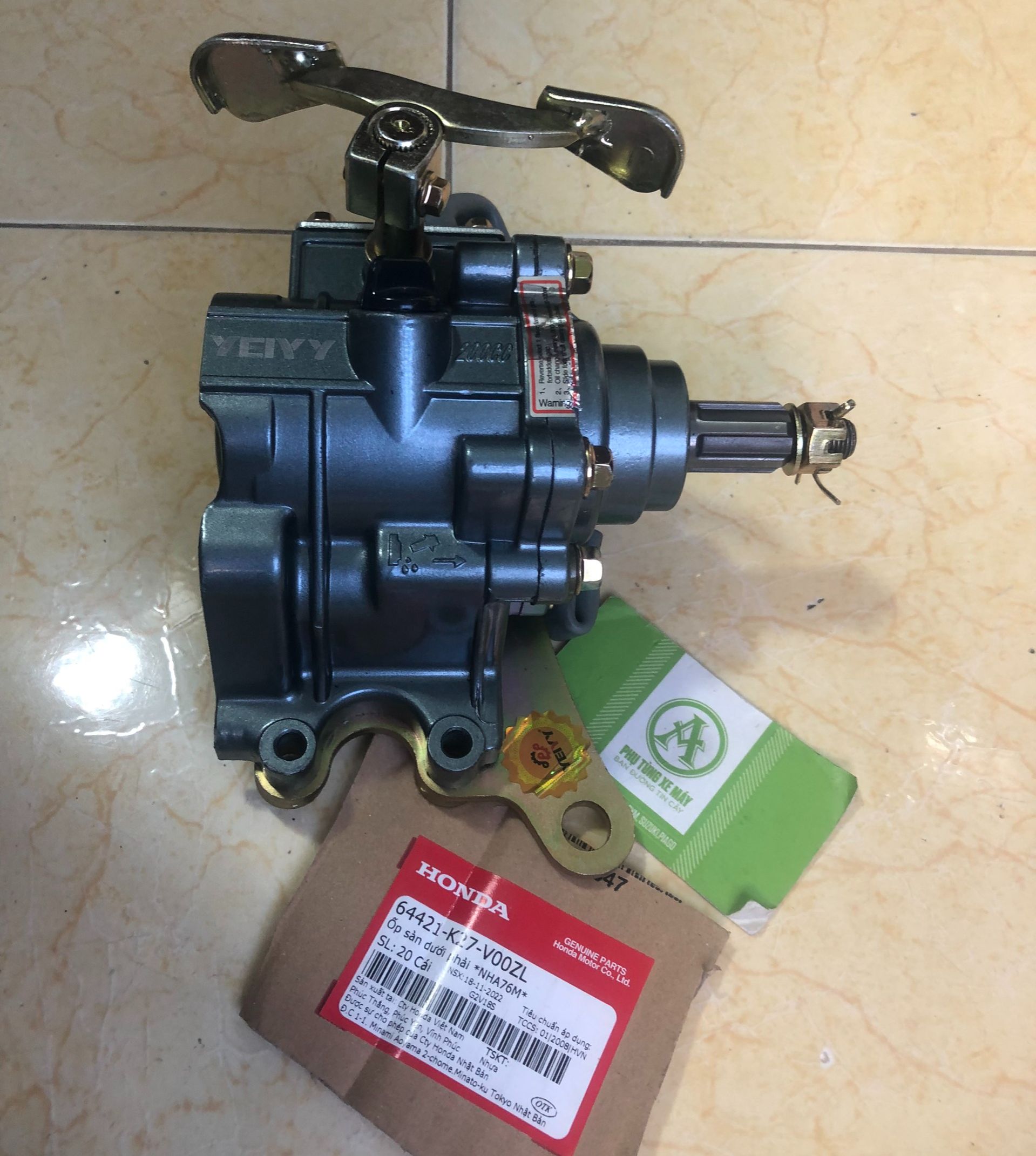 Hộp Số Lùi Xe 3 Bánh Trục 20mm