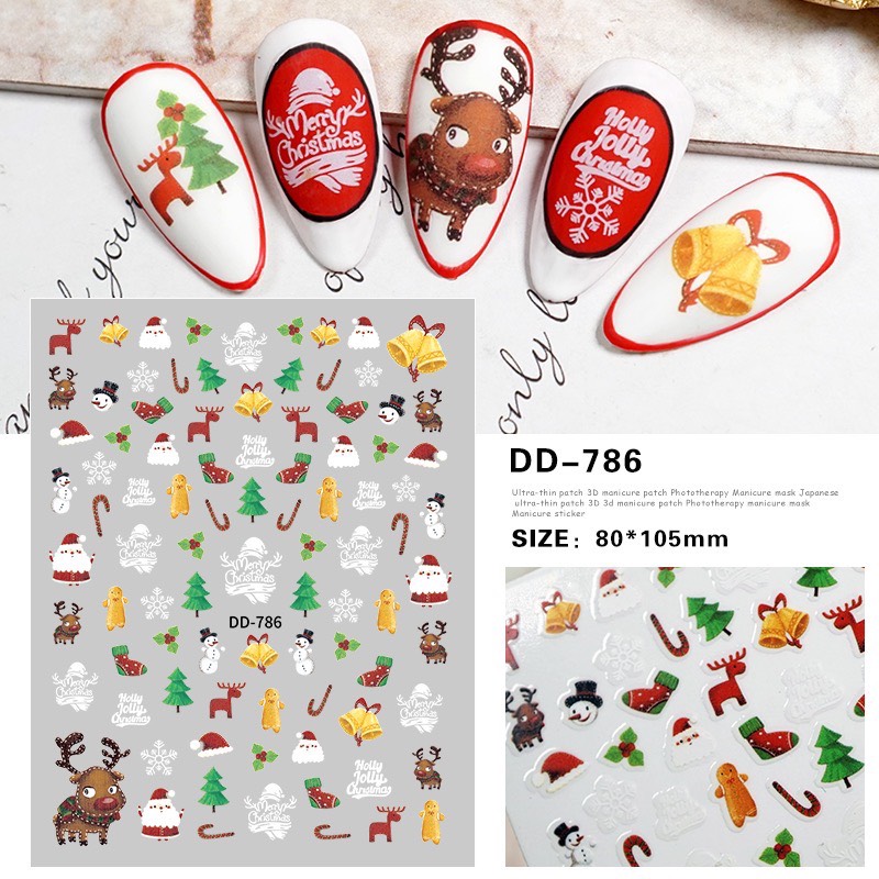 Stick noel dán mong siêu cute dành cho NAil