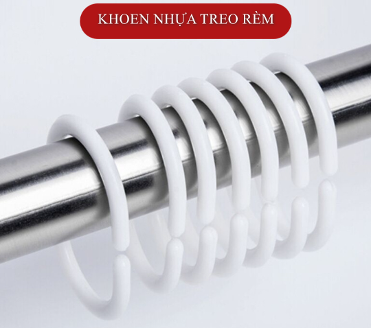 C-shaped plastic curtain rings, curtain hooks