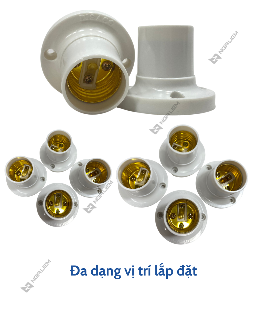 Đuôi Xoáy Ngồi Thẳng Trắng Disaco Đuôi E27