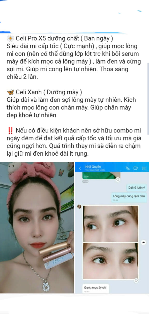 [HOT] Dưỡng mi dưỡng mày Celi-dưỡng chất cực mạnh mi cong dài