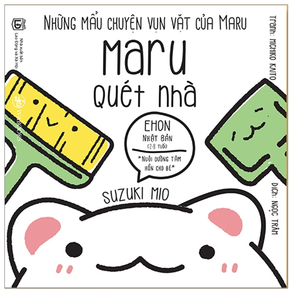 Fahasa - ehon maru - những mẩu chuyện vụn vặt của maru - maru quét nhà