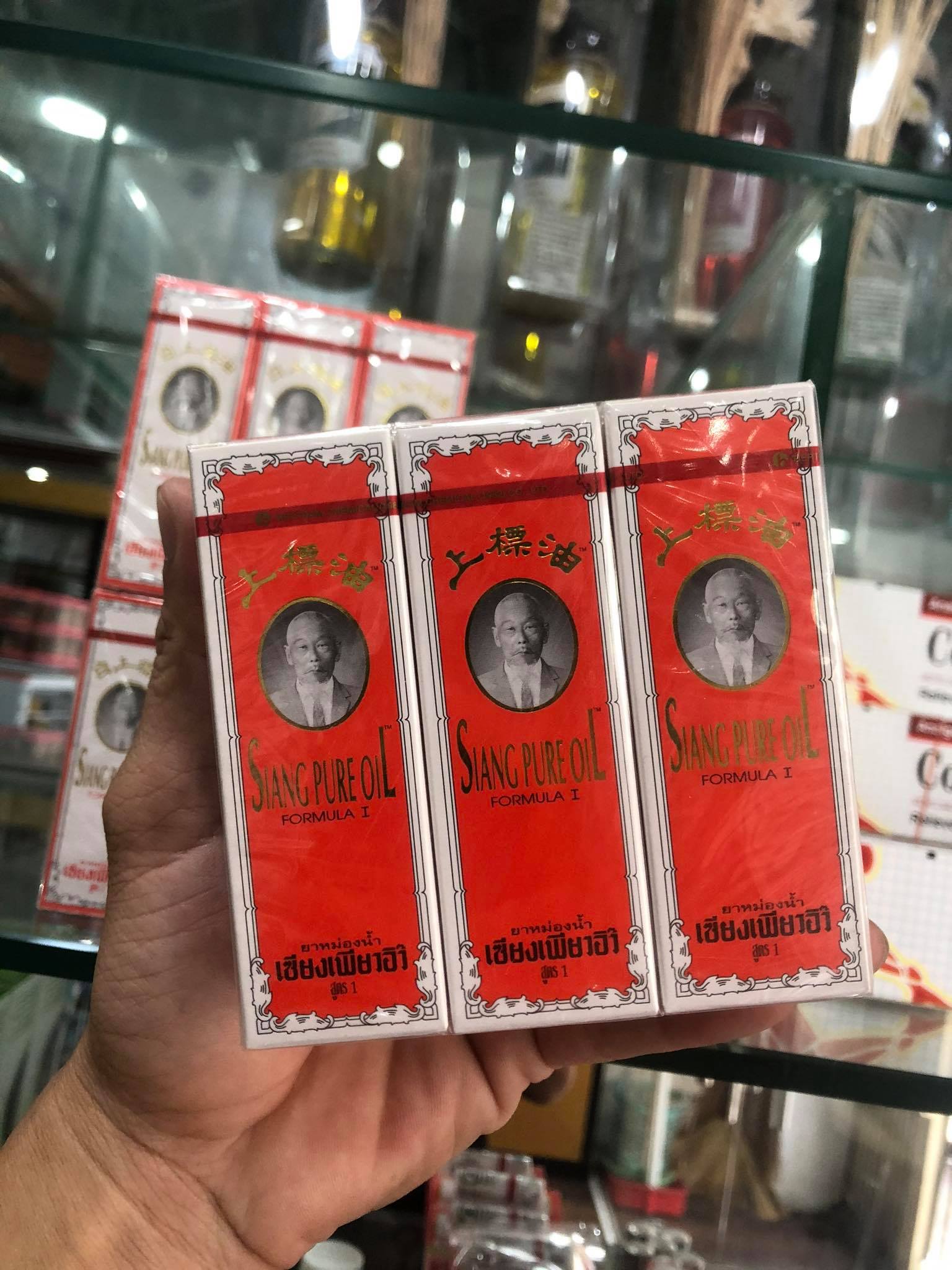 [HCM]DẦU GIÓ SIANG PURE OIL ĐỎ 25cc THÁI LAN