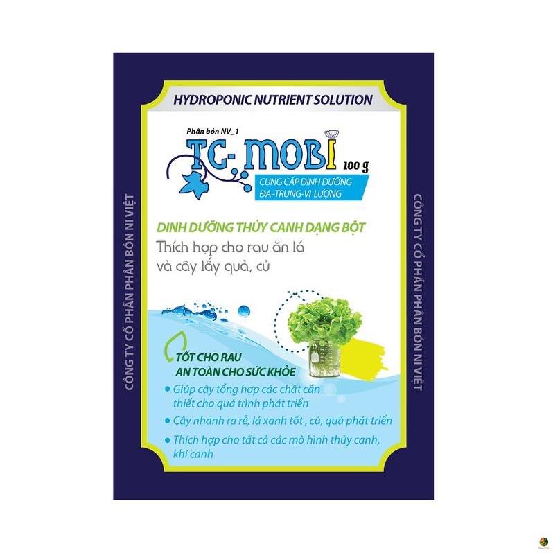 Dinh dưỡng pha dung dịch thủy canh dạng bột tc-mobi 100g