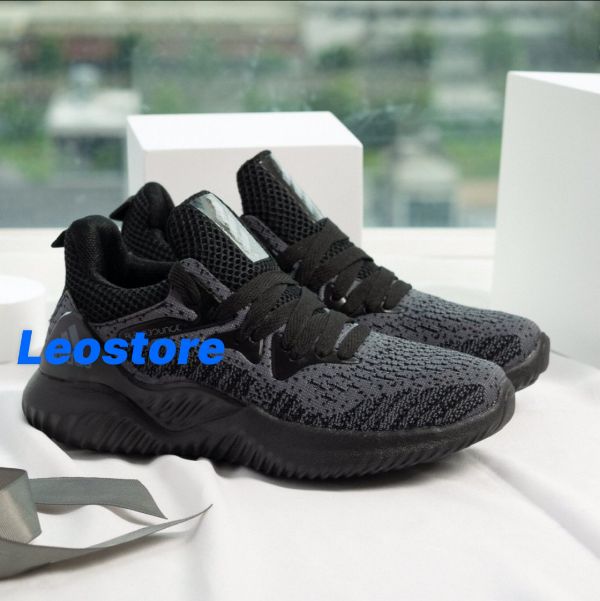 [HCM]Giầy thể thao alphabounce đen ghi nam nữ
