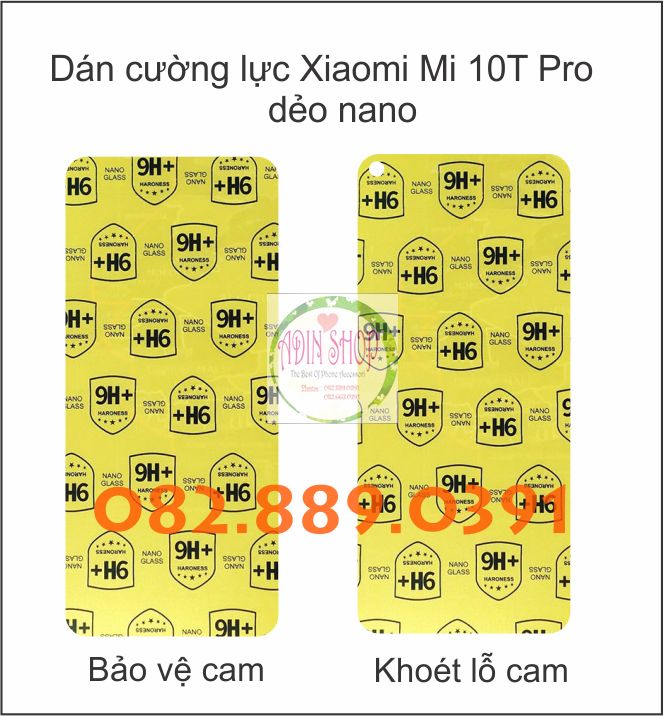 Dán cường lực Xiaomi Mi 10T Pro dẻo nano trong suốt siêu bền chống va đập