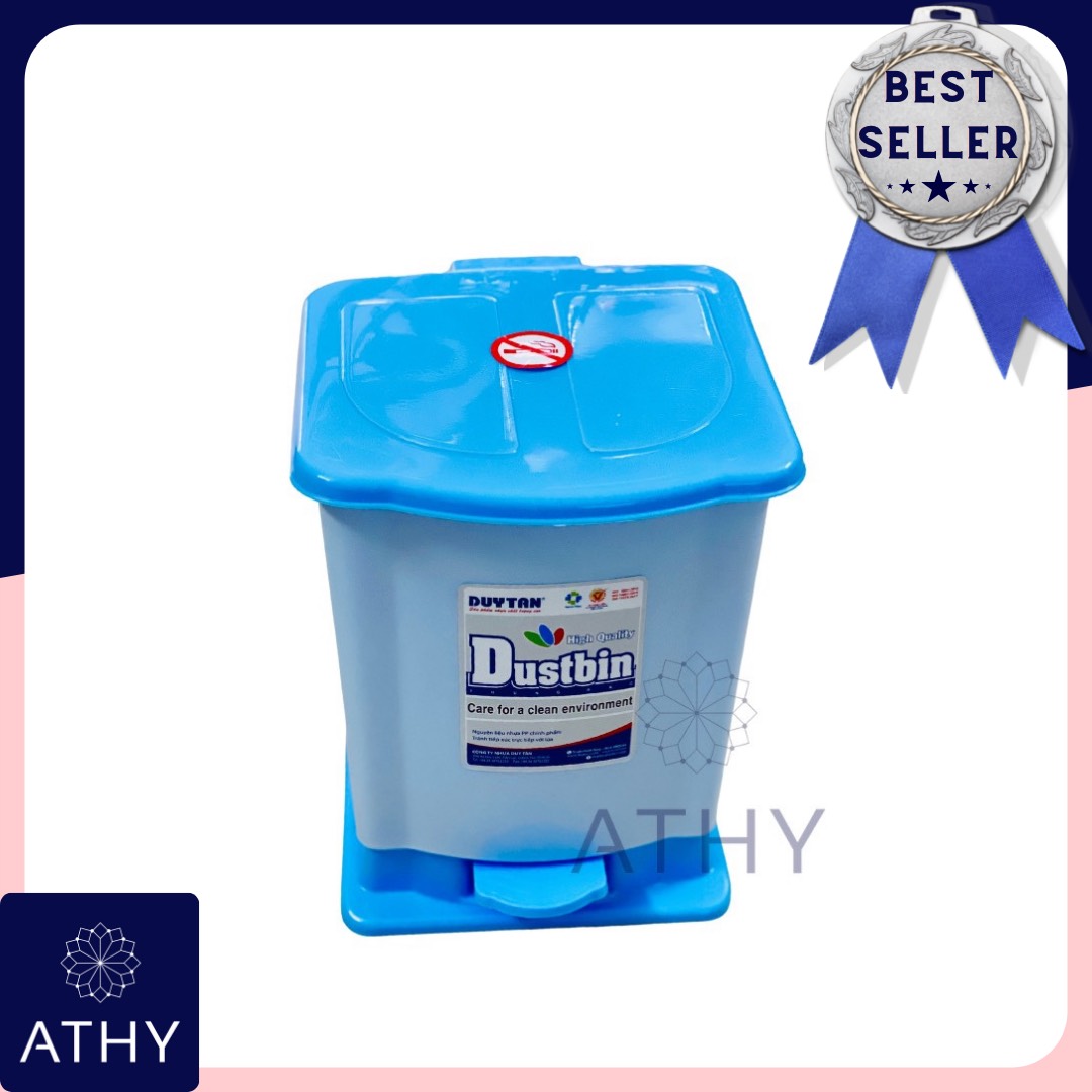 THÙNG RÁC ĐẠP BẬT NẮP NHÍ NHỰA DUY TÂN, thùng rác nhỏ mini tiện lợi, sử dụng văn phòng gia đình, trash bin nhỏ gọn bền đẹp giá rẻ, dustbin đẹp, hàng chính hãng loại tốt chất lượng