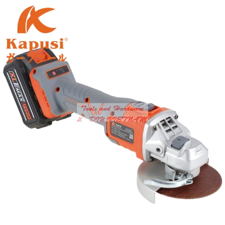 Máy mài góc,máy cắt hãng kapusi nhật bản, bảo hành 12 tháng, không chổi than, pin 10 cell 2000