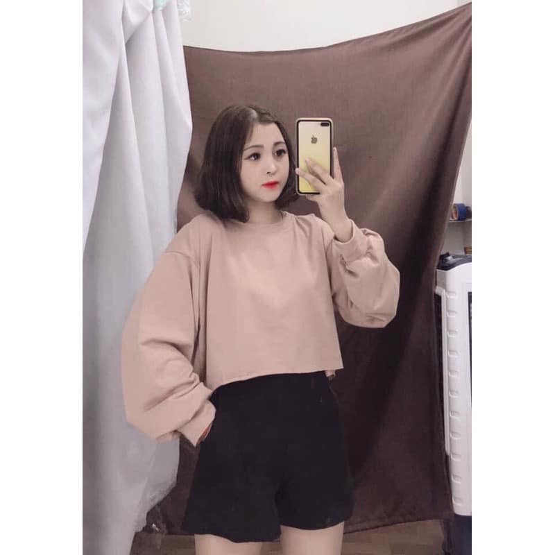 Áo croptop nữ, áo croptop dài tay bồng, áo croptop nữ from rộng, áo croptop hàn quốc, PHUONGMART, Áo thun nữ, áo croptop nữ sexy, cá tính, from rộng, áo kiểu nữ, áo ohoong nữ from rộng, ÁO CROPTOP UNISEX