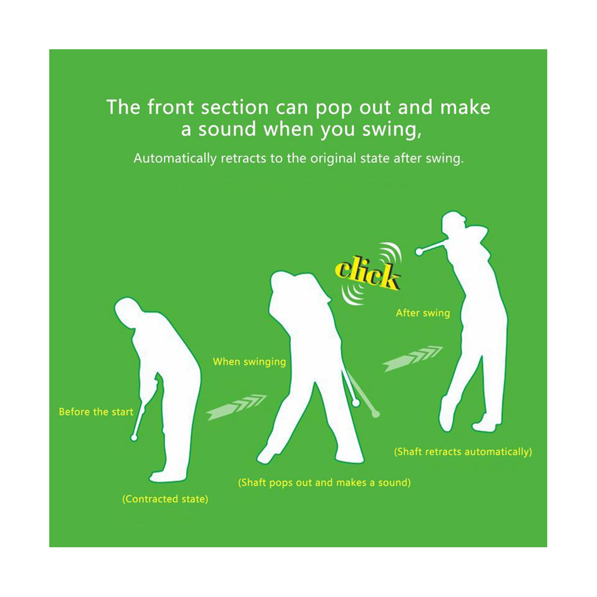 Golf Swing Practice Stick Telescopic Golf Swing Trainer Golf Swing Master Training Aid Golf Practice Posture Corrector
