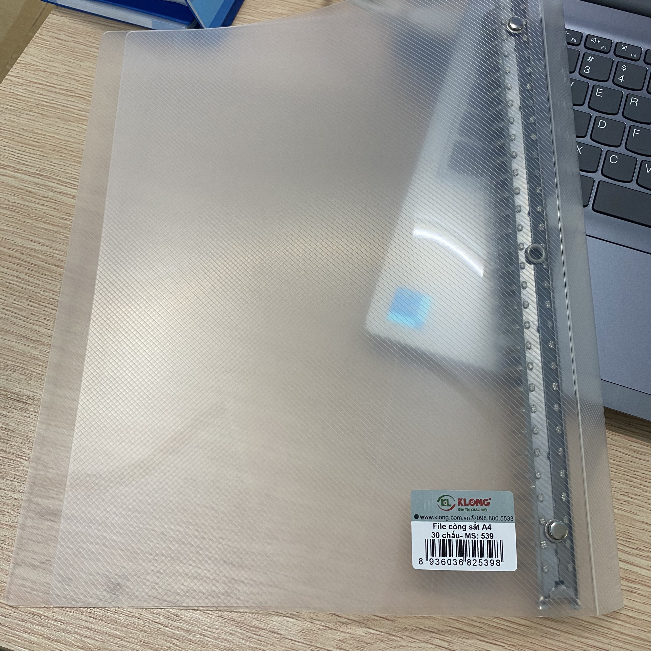 KLONG Bìa còng sắt 30 chấu size A4 (MS:539)