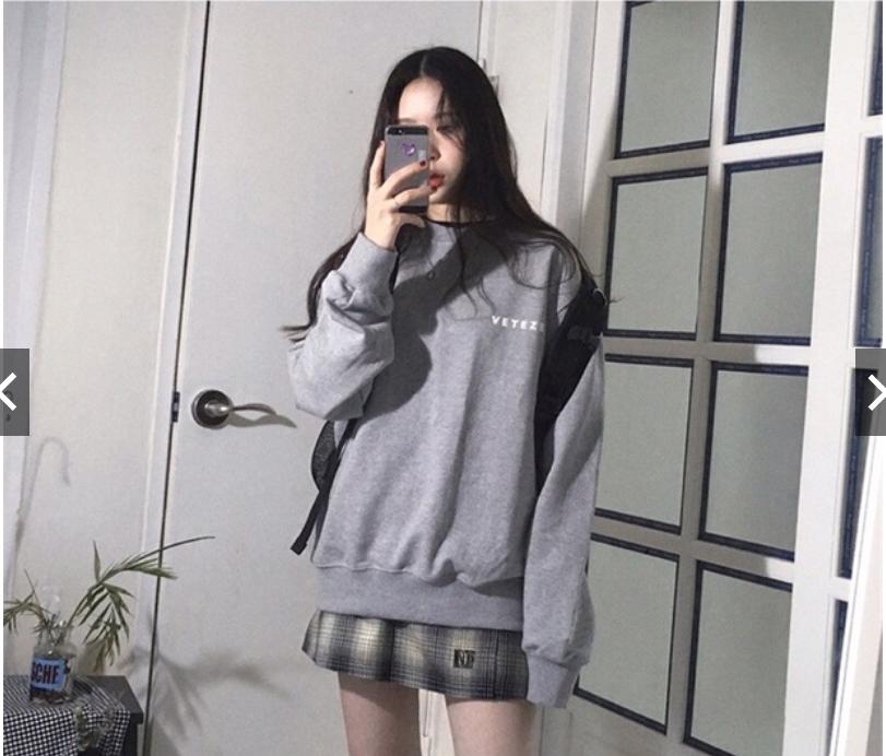 ÁO KHOÁC NỈ SWEATER FORM RỘNG