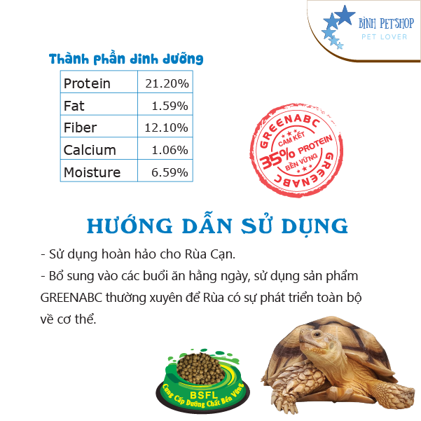 Thức ăn cho Rùa Cạn - Tortoise