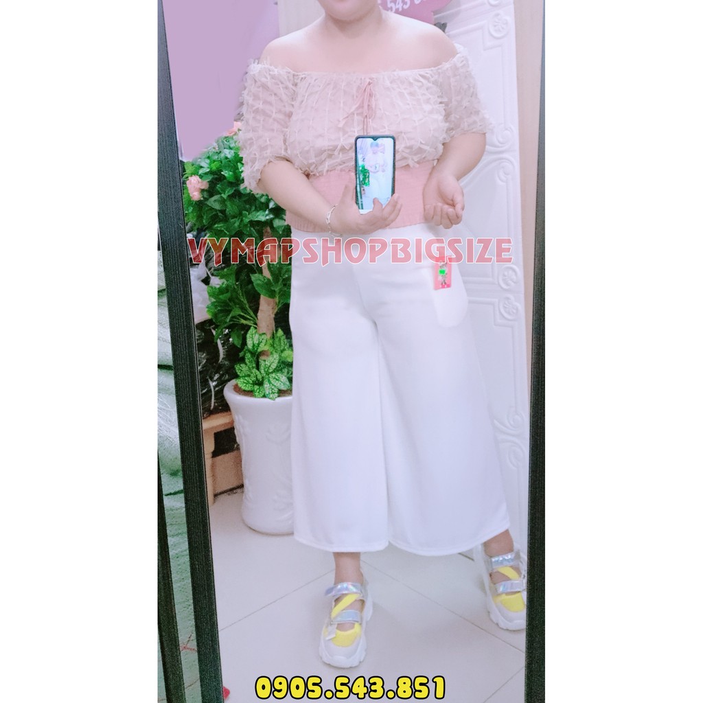 [HCM]Quần Ống Rộng Bigsize 40-100Kg3 Màu( Đen-Trắng-Đỏ)