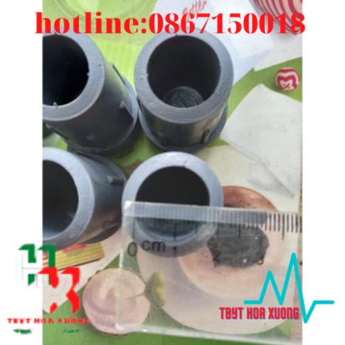 Đế Cao Su Nạng Inox Việt Nam-1 đôi
