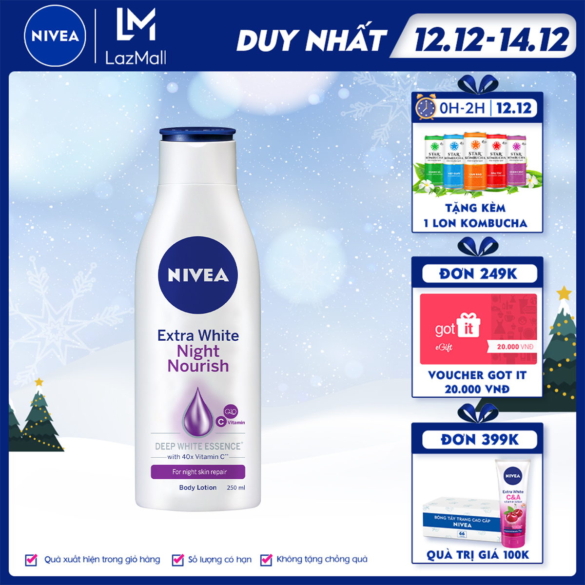 BÁO GIÁ SỮA DƯỠNG THỂ NIVEA EXTRA WHITE NIGHT NOURISH TRẮNG DA BAN ĐÊM 250ML | Shopee Lazada Sendo Tiki mới nhất 66 Sữa Dưỡng Thể Trắng Da Nivea Ban Đêm 250ml - 88125